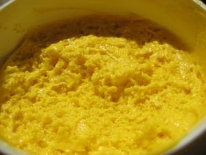 Chantilly de karitÃ©-beurre de mangue et huile d'argousier (fruit) 